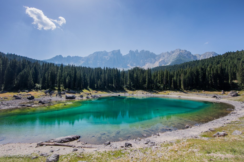 Karersee und Latemar-Massiv