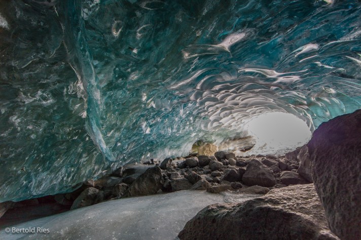 Gletschergrotte, Morteratsch Gletscher, Oberengadin, Schweiz